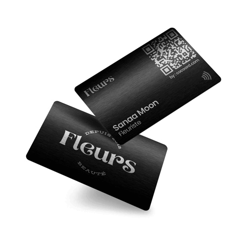 carte de visite nfc métal